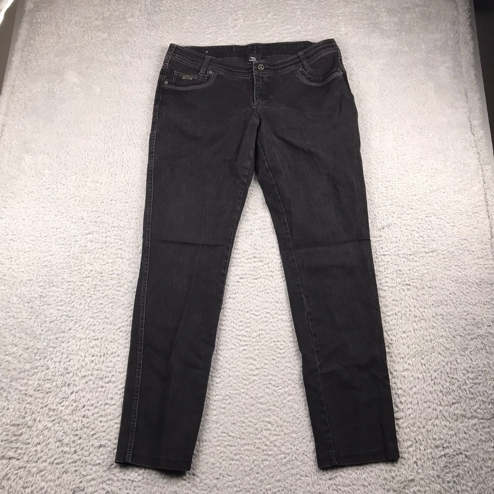 Kuhl Danzr Skinny Jeans Womens 14 Regular (35x31) Black Mid Rise Outdoor Stretch